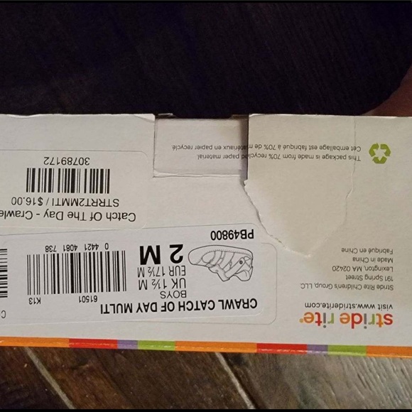 Stride Rite Crawler - “Catch of the Day” crib shoe - Picture 2 of 5